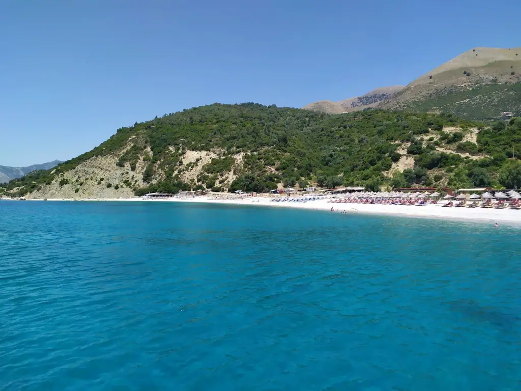 Buneci Beach quiet stretch south of Borsh