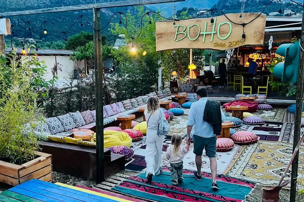BOHO Livadh Beach Bar in Himara, Albania