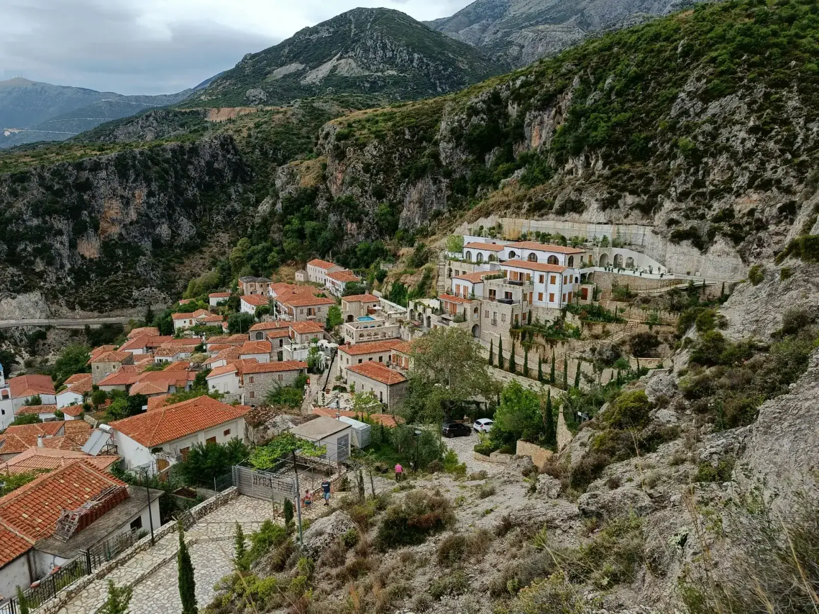 SH8 coastal road between Himara and Dhermi