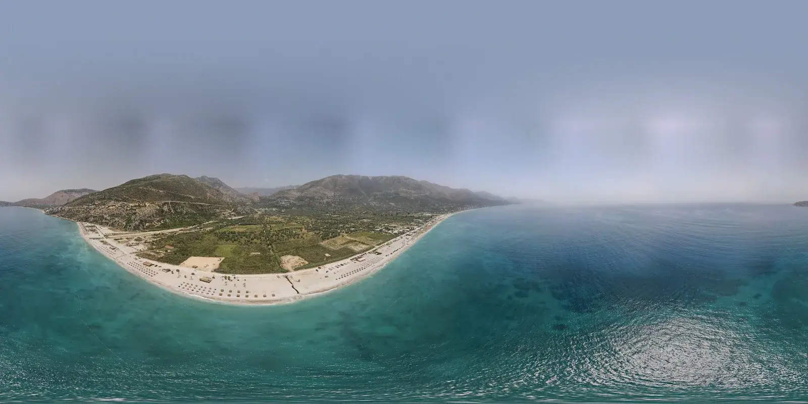 Borsh Beach panorama from above