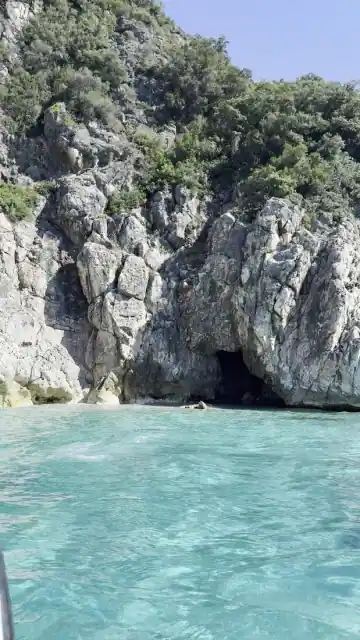 Rock face and cave entrance at Secret Cave