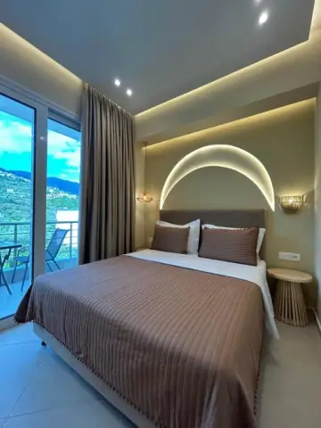 Double Room with Mountain View at Ionian View B&B