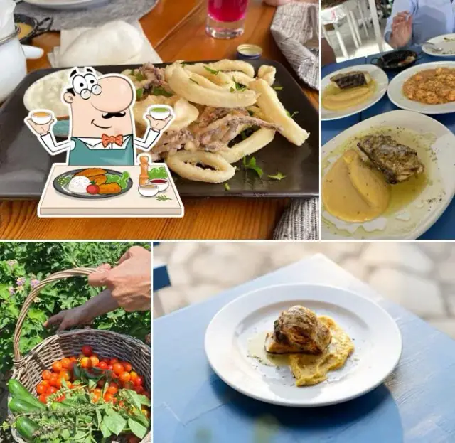 The Jester's Taverna Mediterranean restaurant at Livadhi Beach in Himara